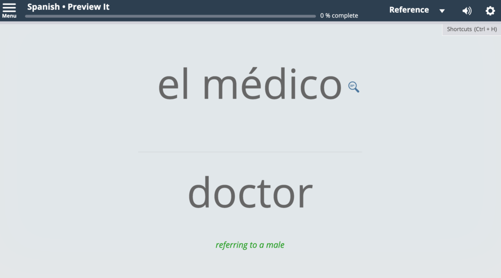 医学语言词汇在西班牙语透明语言在线
